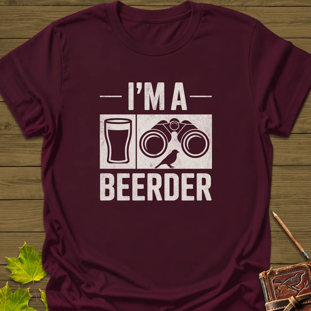 I'm A Beerder T-Shirt in Maroon