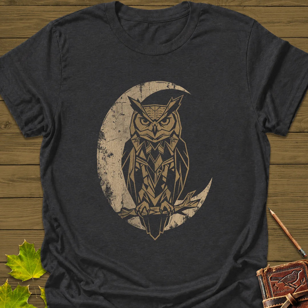 Lunar Owl T-Shirt in Dark Heather