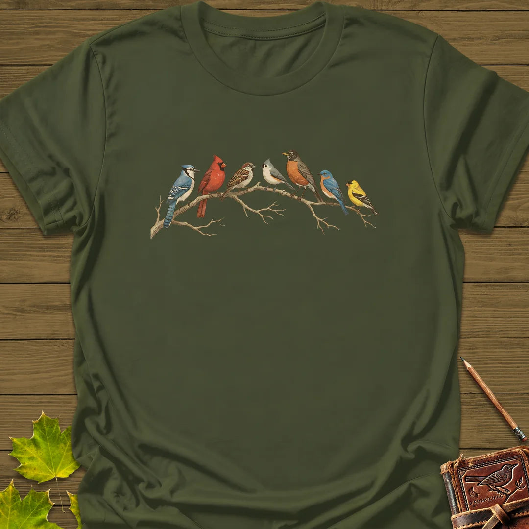 Songbird Summit T-Shirt in Military Green