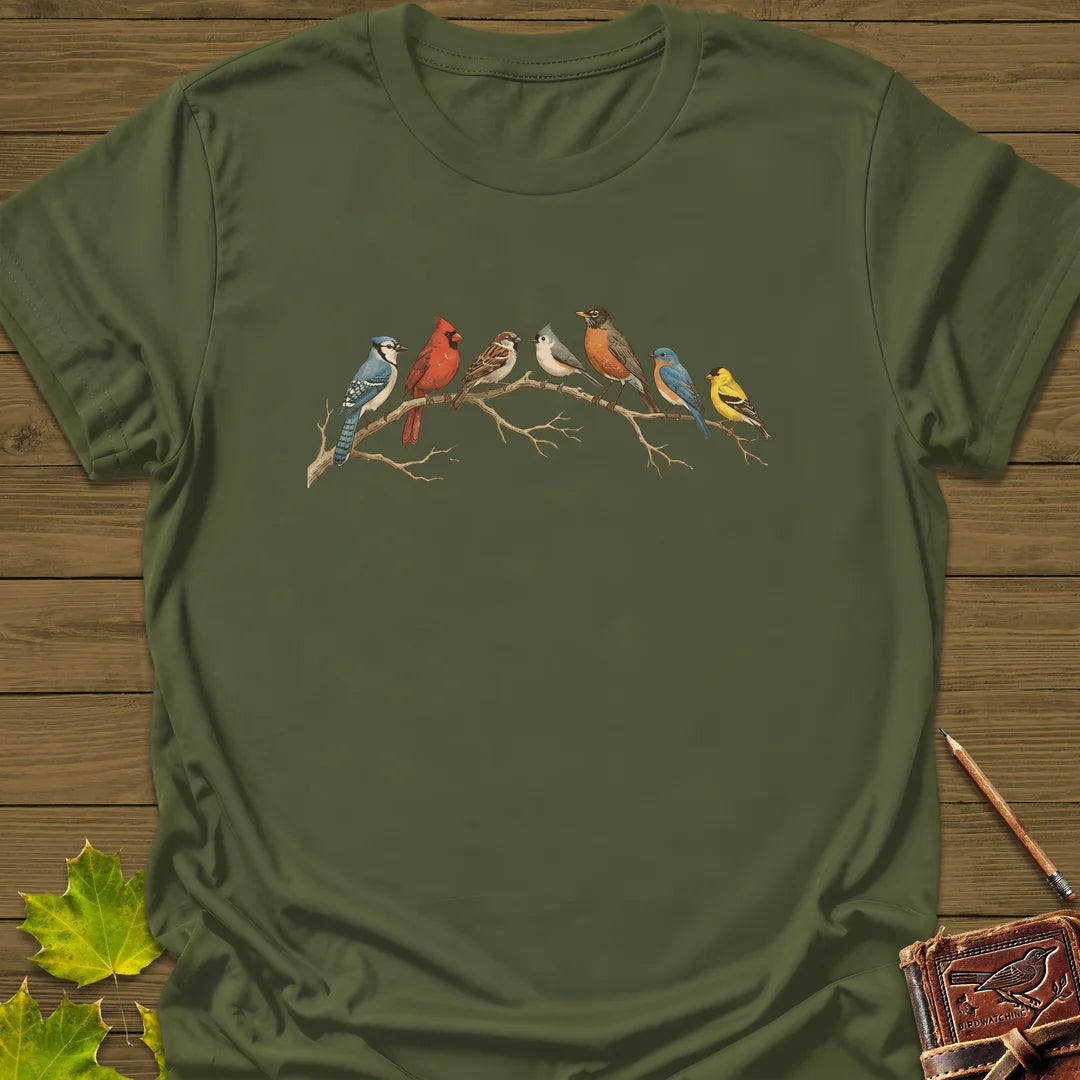 Songbird Summit T-Shirt in Military Green