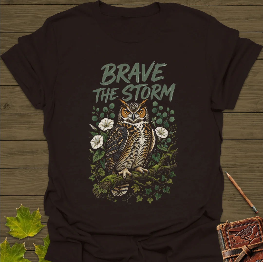 Brave The Storm T-Shirt Dark Chocolate