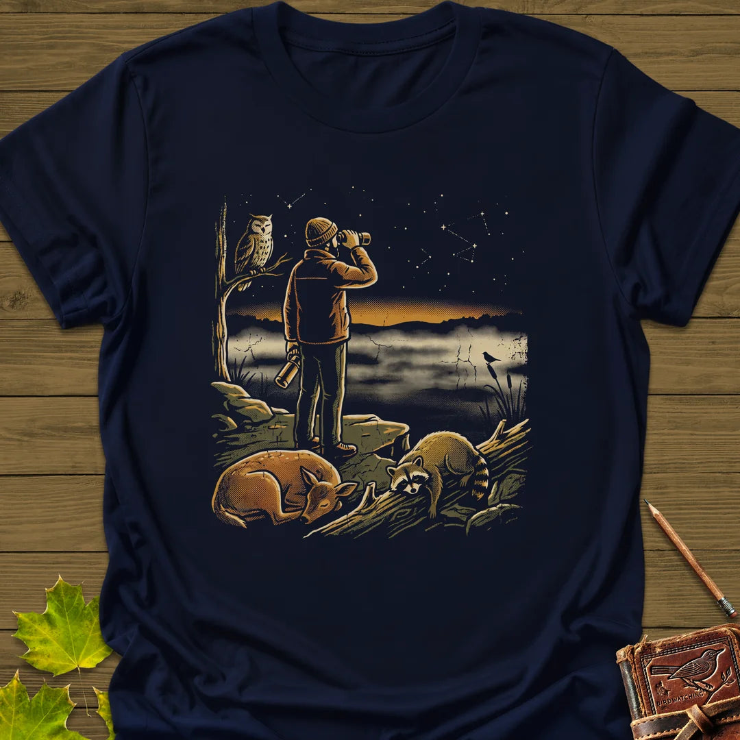 Dawn Birding T-Shirt in Navy