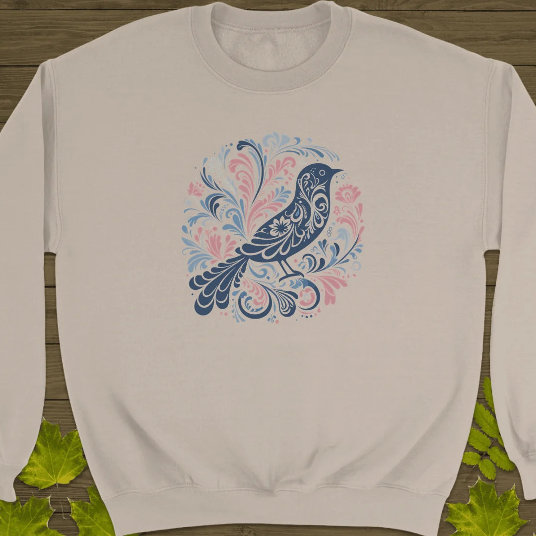 Artful Wings Sweatshirt in Sand