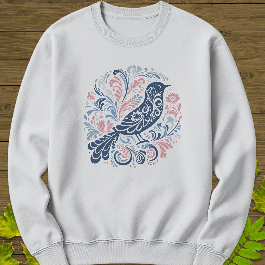 Artful Wings Sweatshirt in White