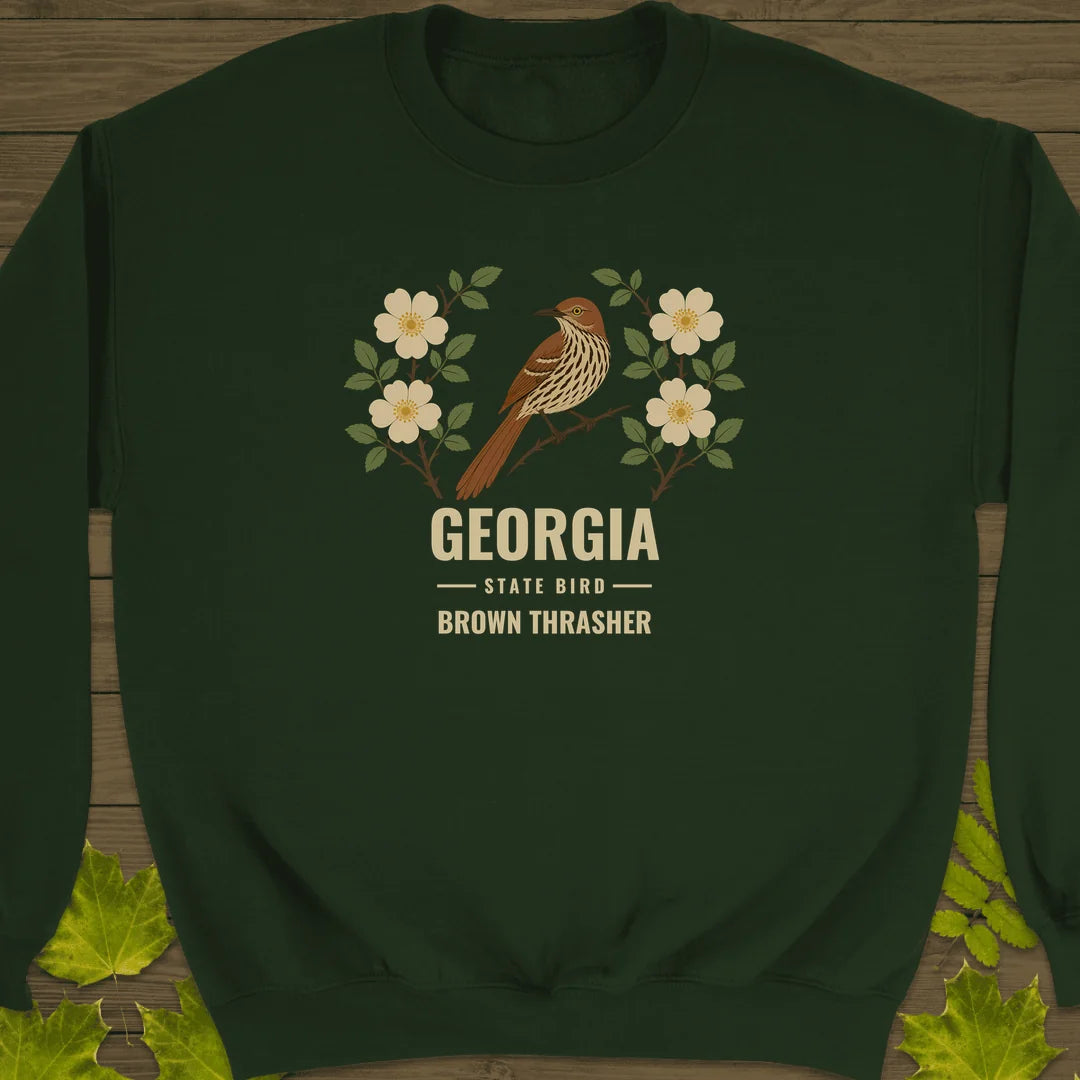 Georgia State Bird Sweatshirt in Forest Green