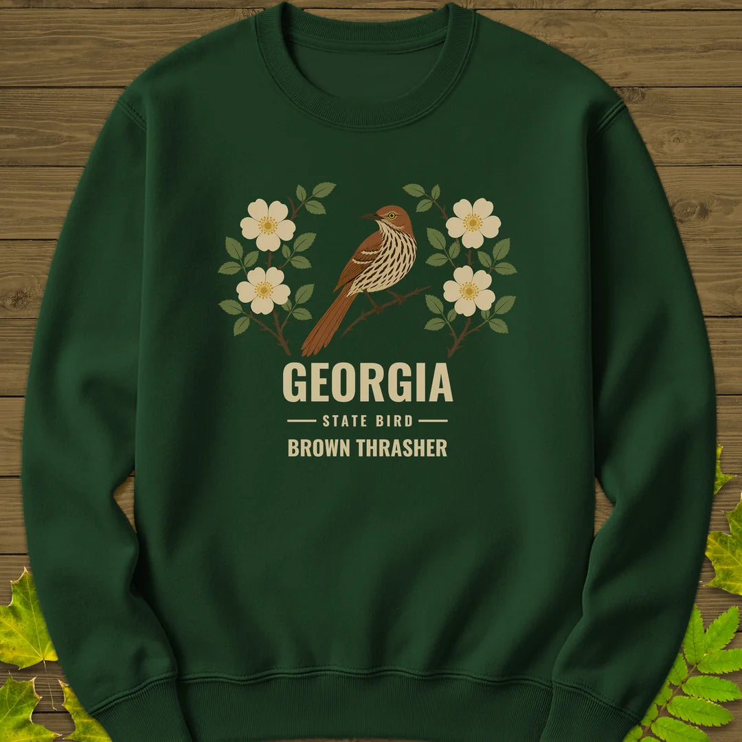 Georgia State Bird Sweatshirt in Forest Green