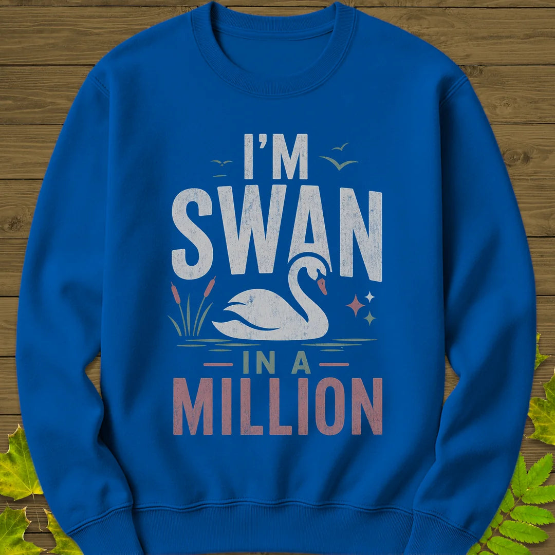 Swan In A Million Sweatshirt in Royal