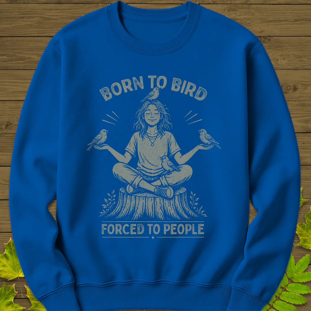 Forced To People (Female) Sweatshirt in Royal