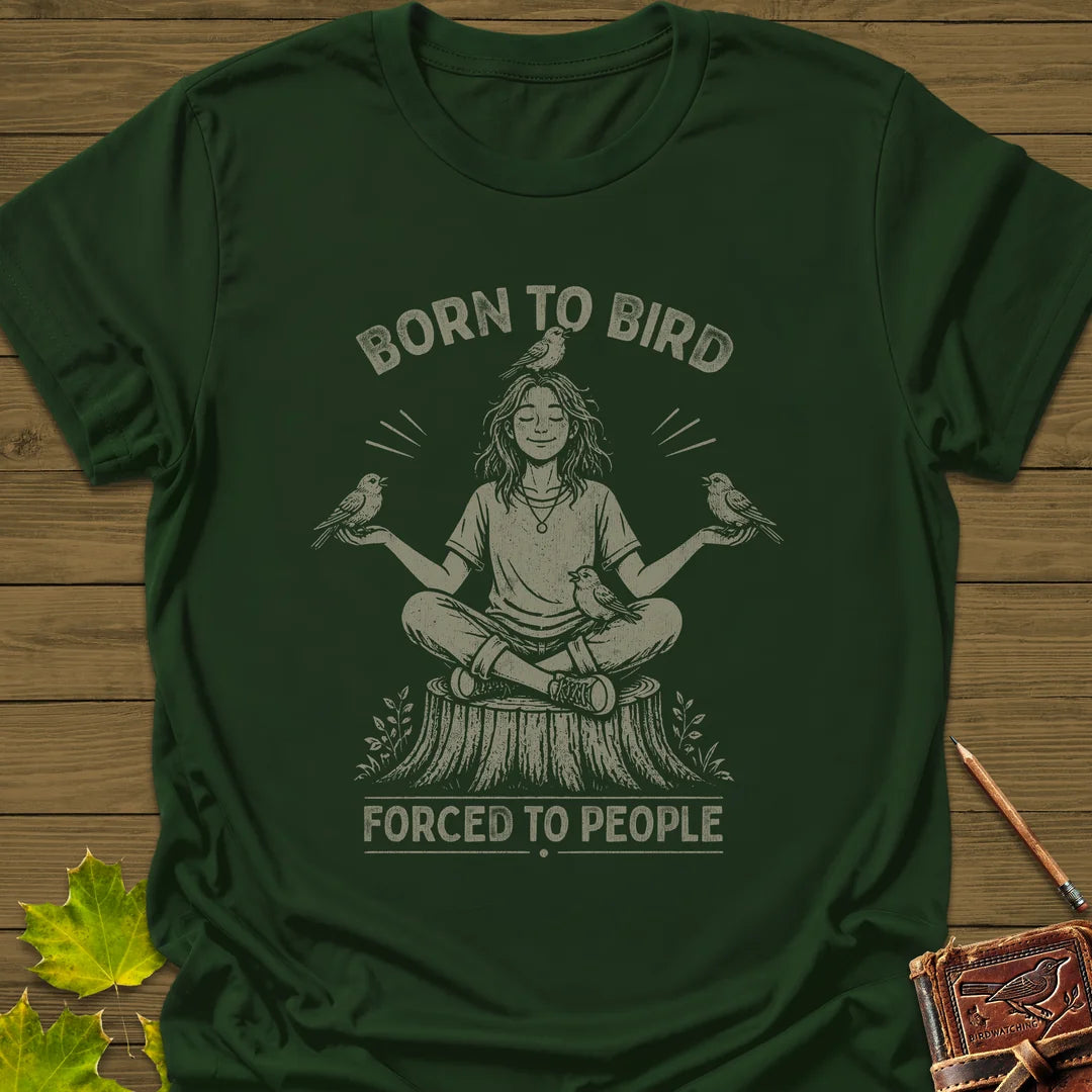 Forced To People (Female) T-Shirt in Forest Green