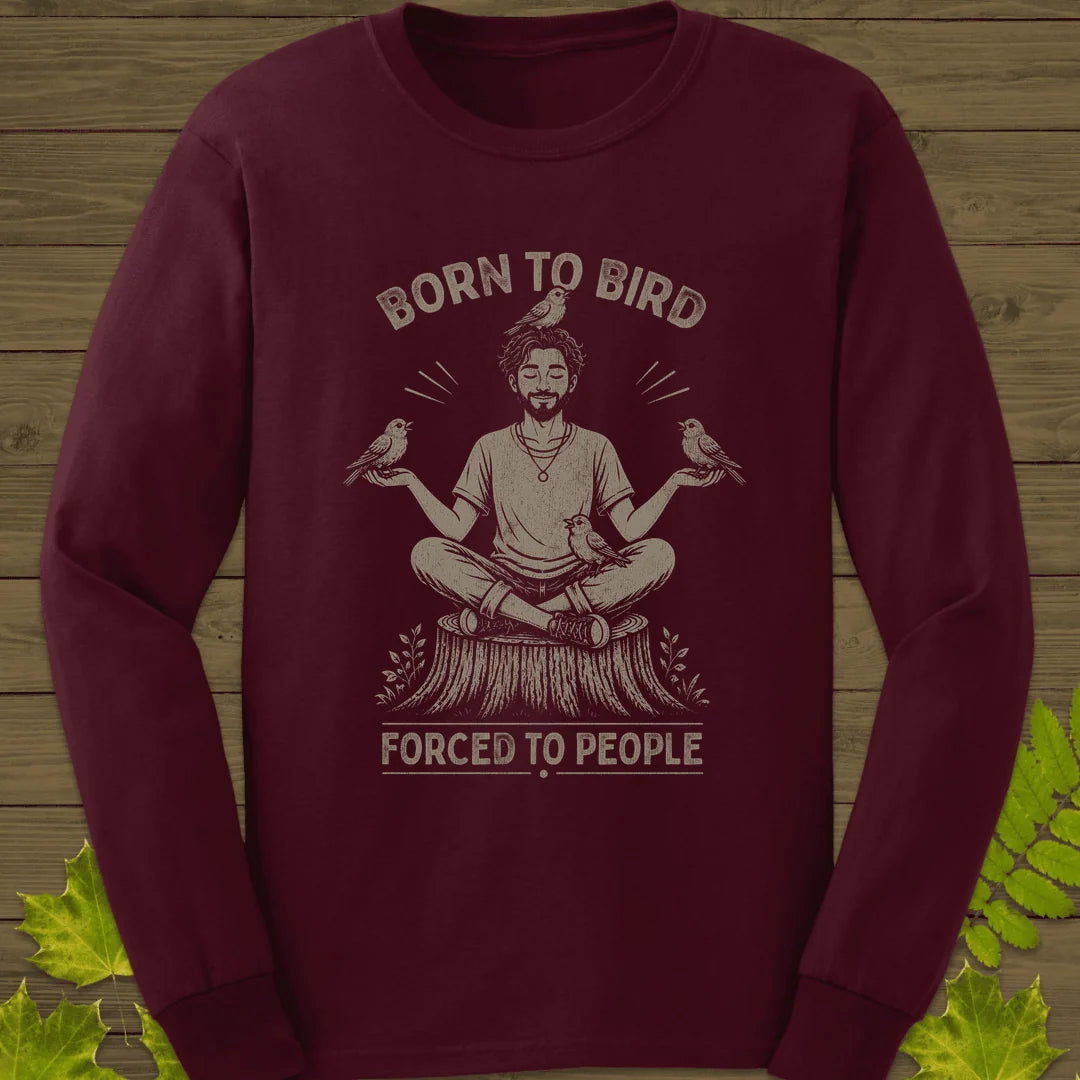 Forced To People (Male) Long Sleeve in Maroon