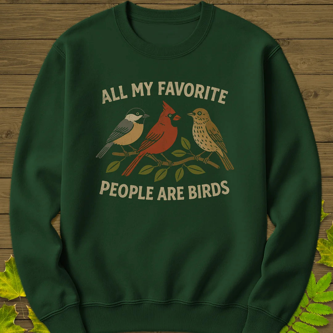 Favorite People Sweatshirt in Forest Green
