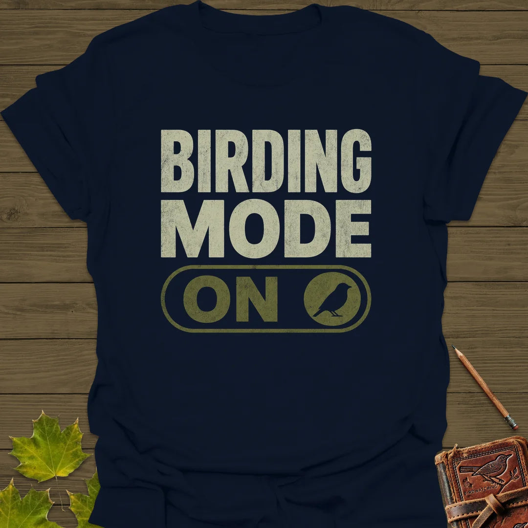 Birding Mode Activated T-Shirt in Navy