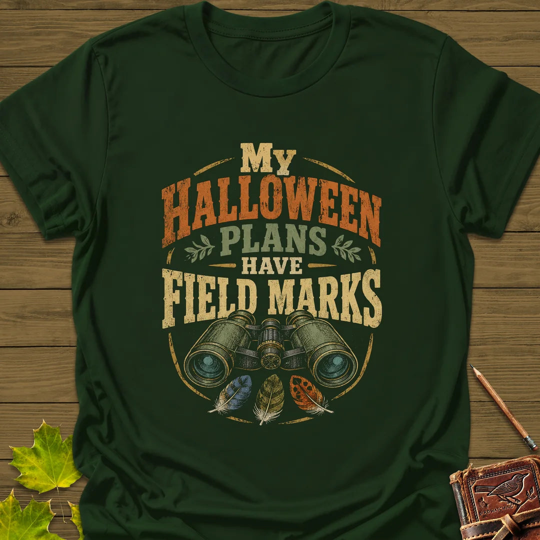 Halloween Field Marks T-Shirt in Forest Green