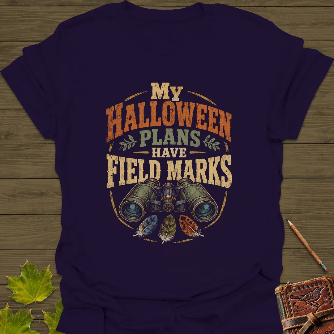 Halloween Field Marks T-Shirt in Purple