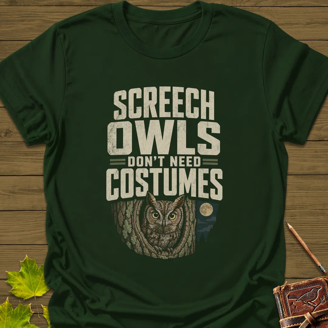 Screech Owls Costumes T-Shirt in Forest Green