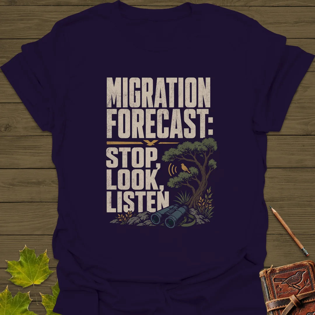 Stop Look Listen T-Shirt in Purple