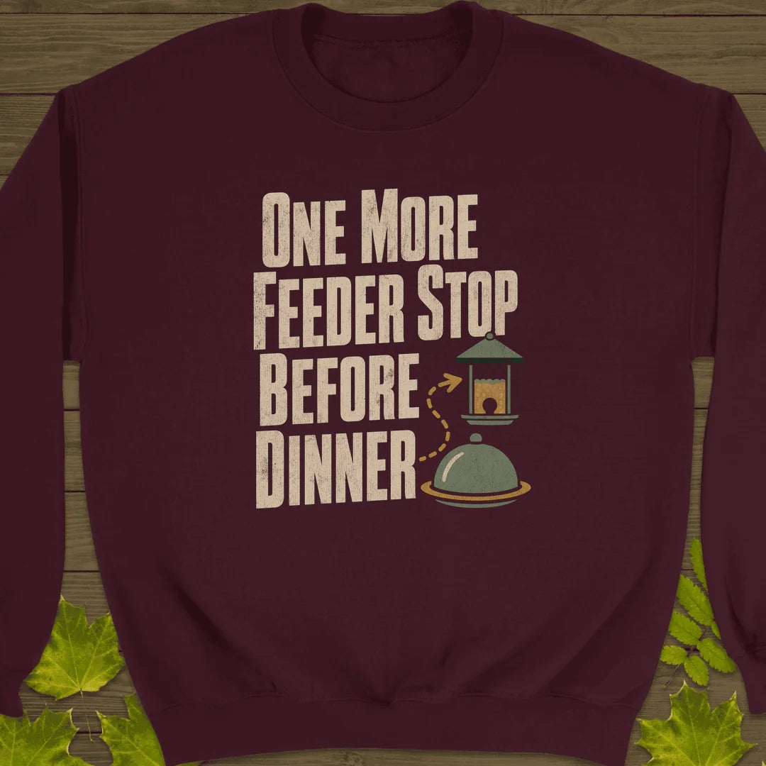 Feeder Before Dinner Sweatshirt in Maroon