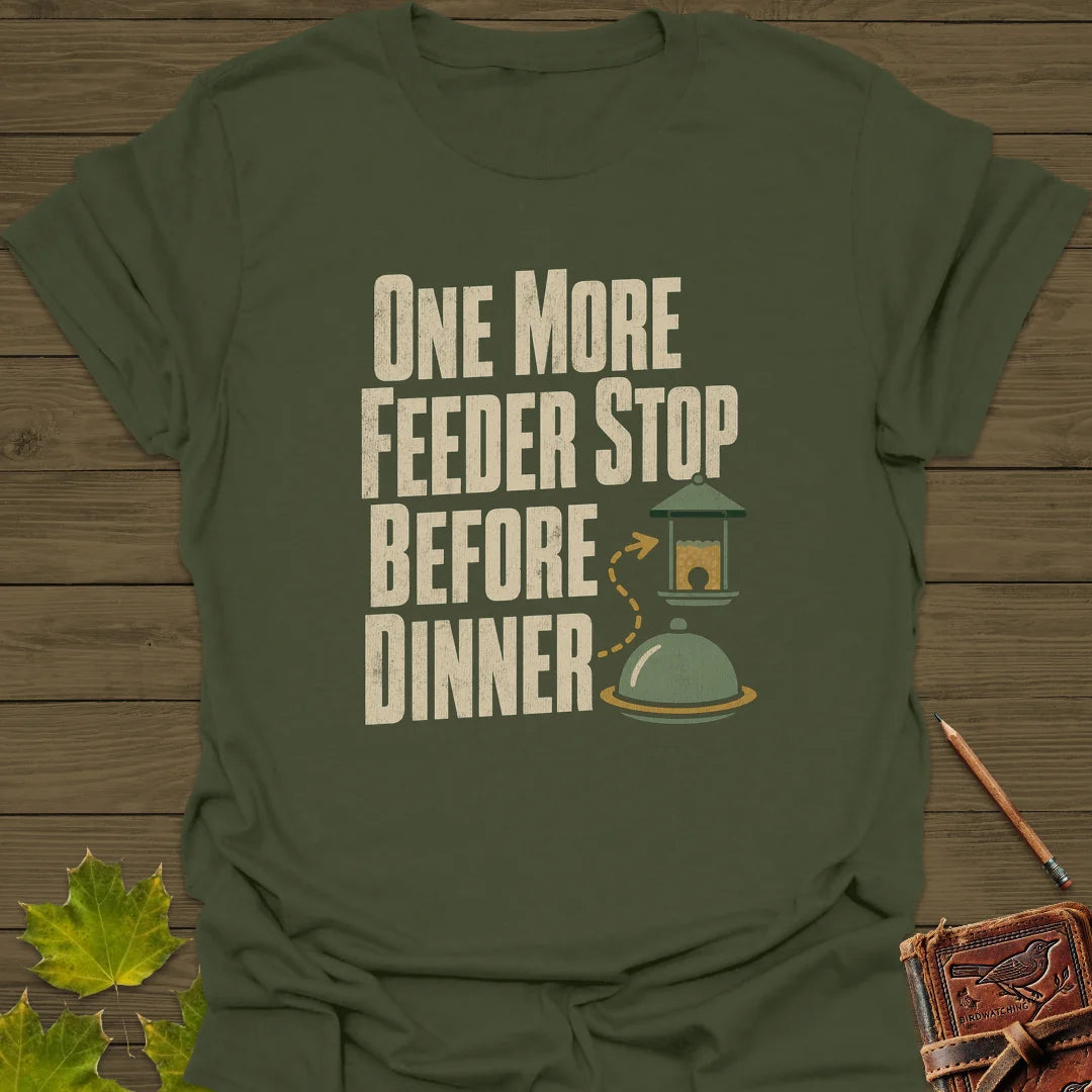 Feeder Before Dinner T-Shirt in Military Green