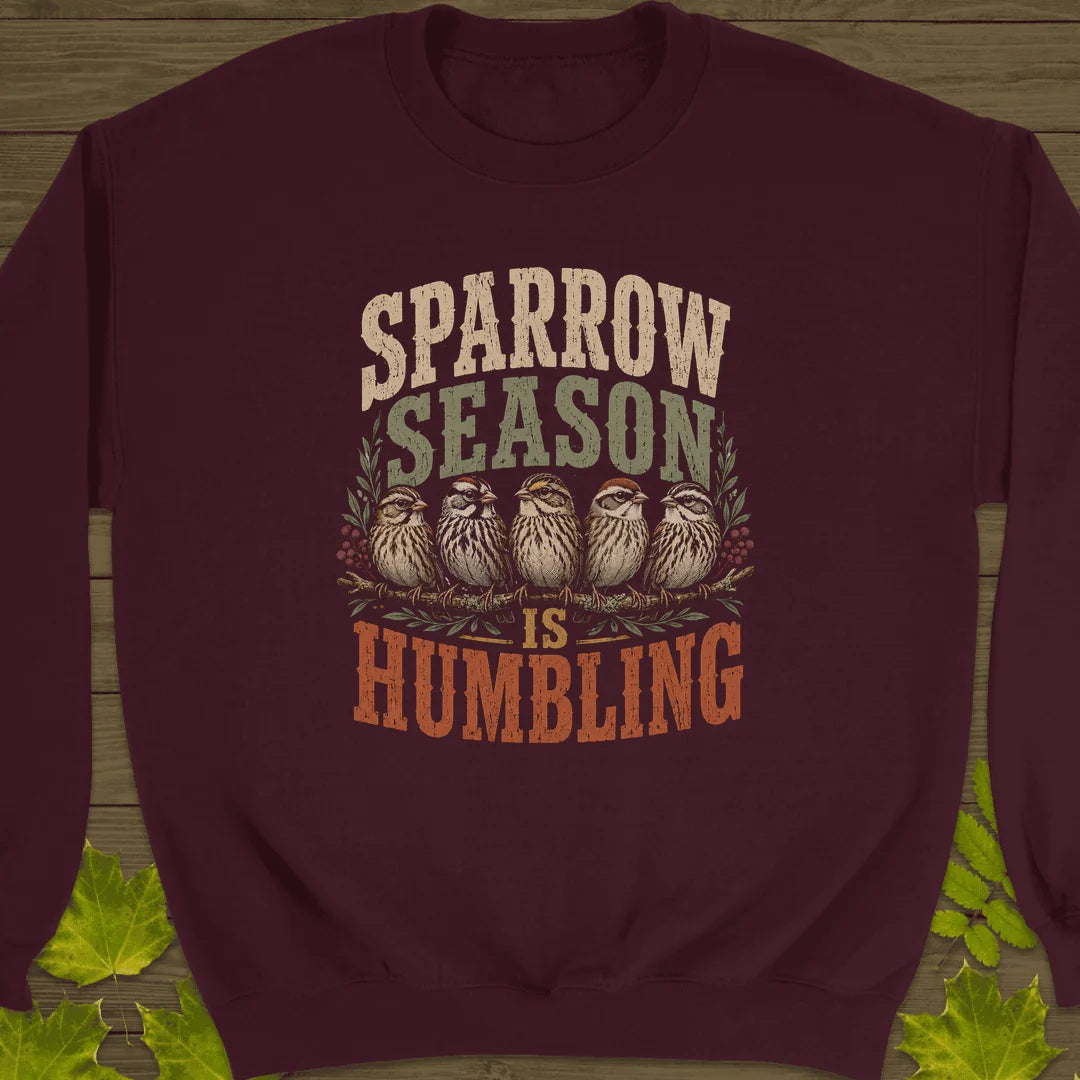 Sparrow Season Humbling Sweatshirt in Maroon
