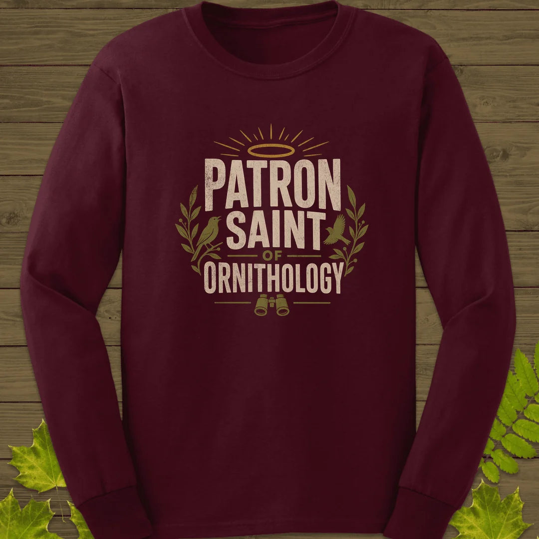 Patron Saint Ornithology Long Sleeve in Maroon