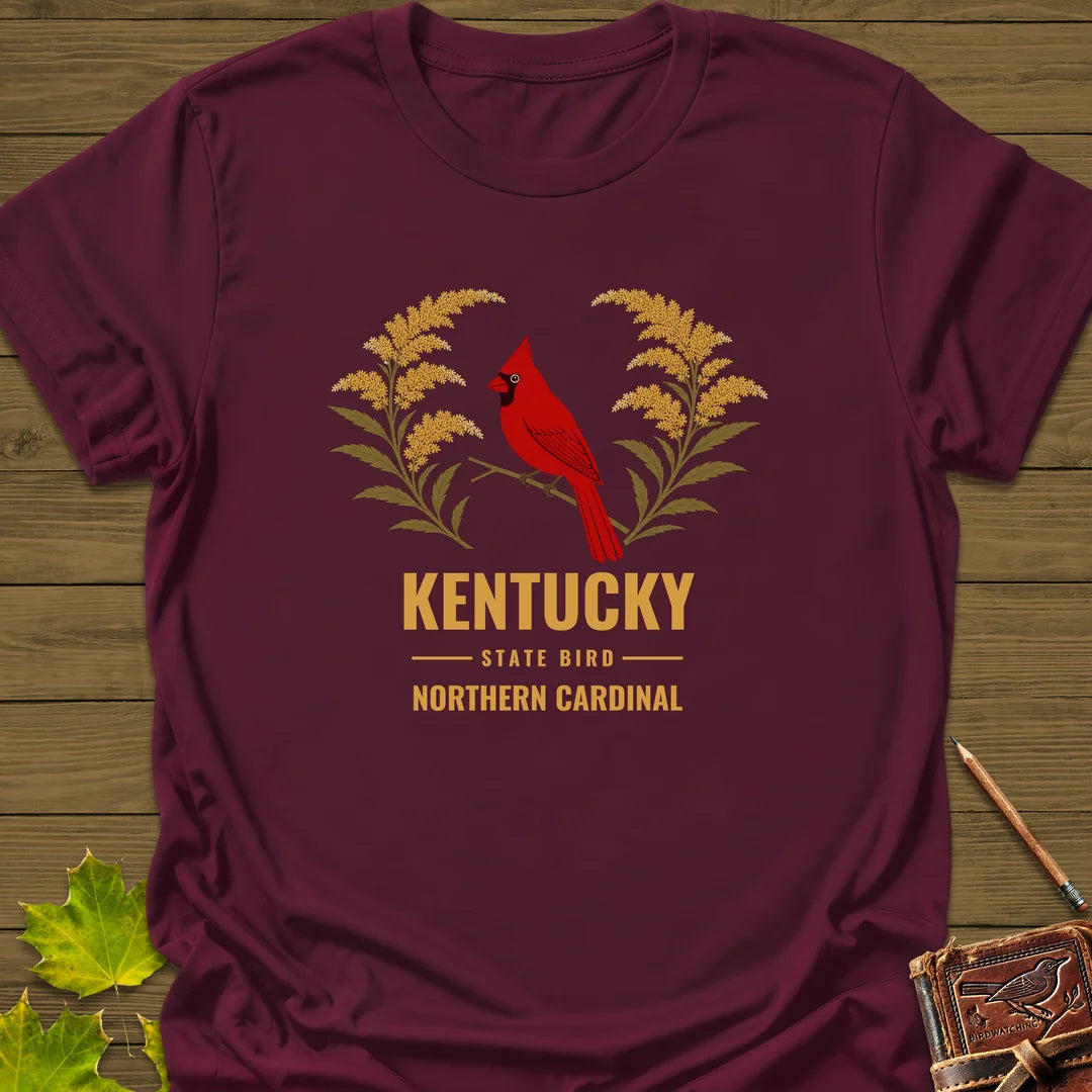 Kentucky State Bird T-Shirt in Maroon