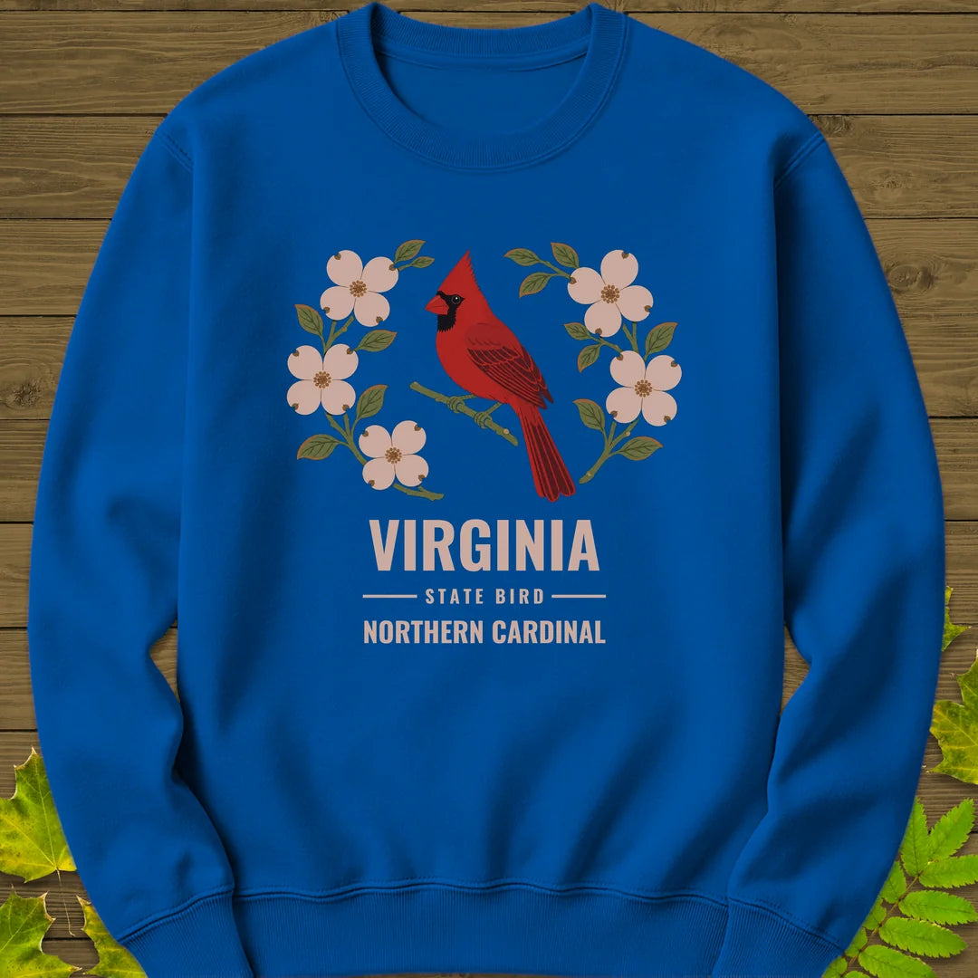 Virginia State Bird Sweatshirt in Royal