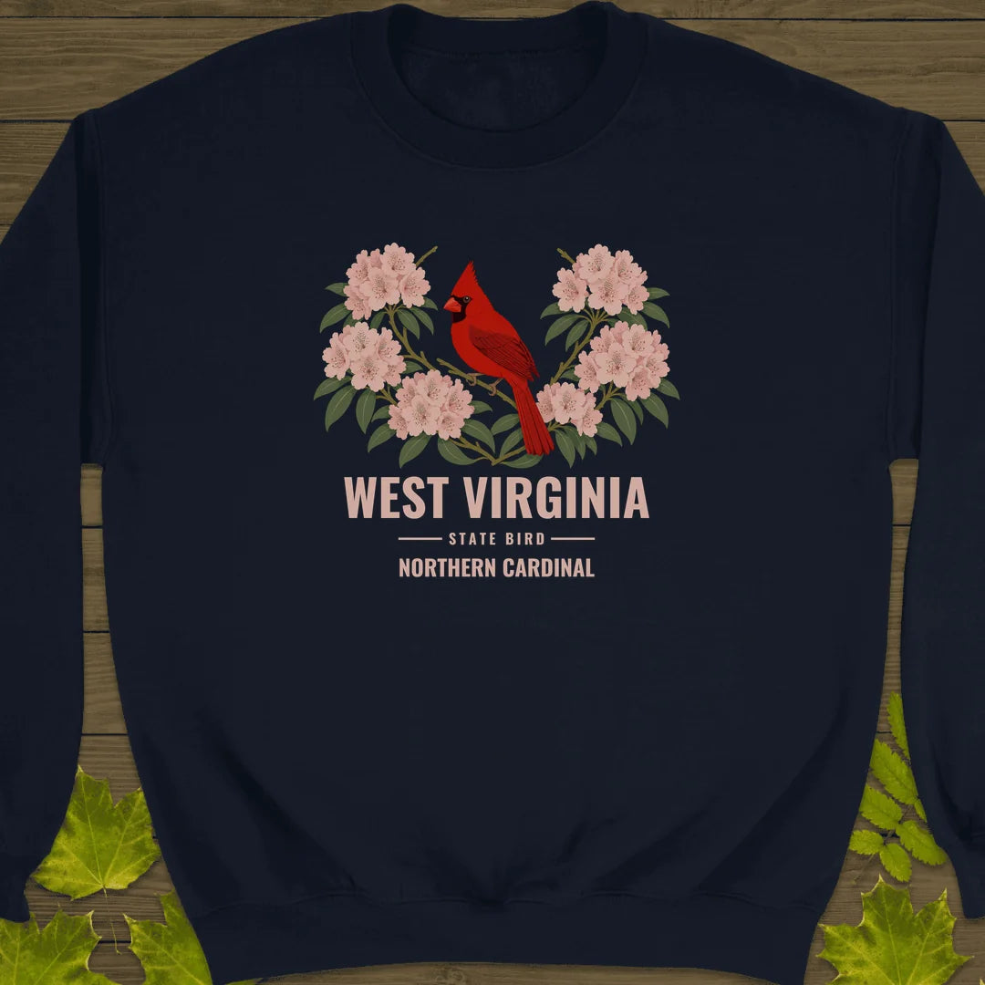 West Virginia State Bird Sweatshirt in Navy