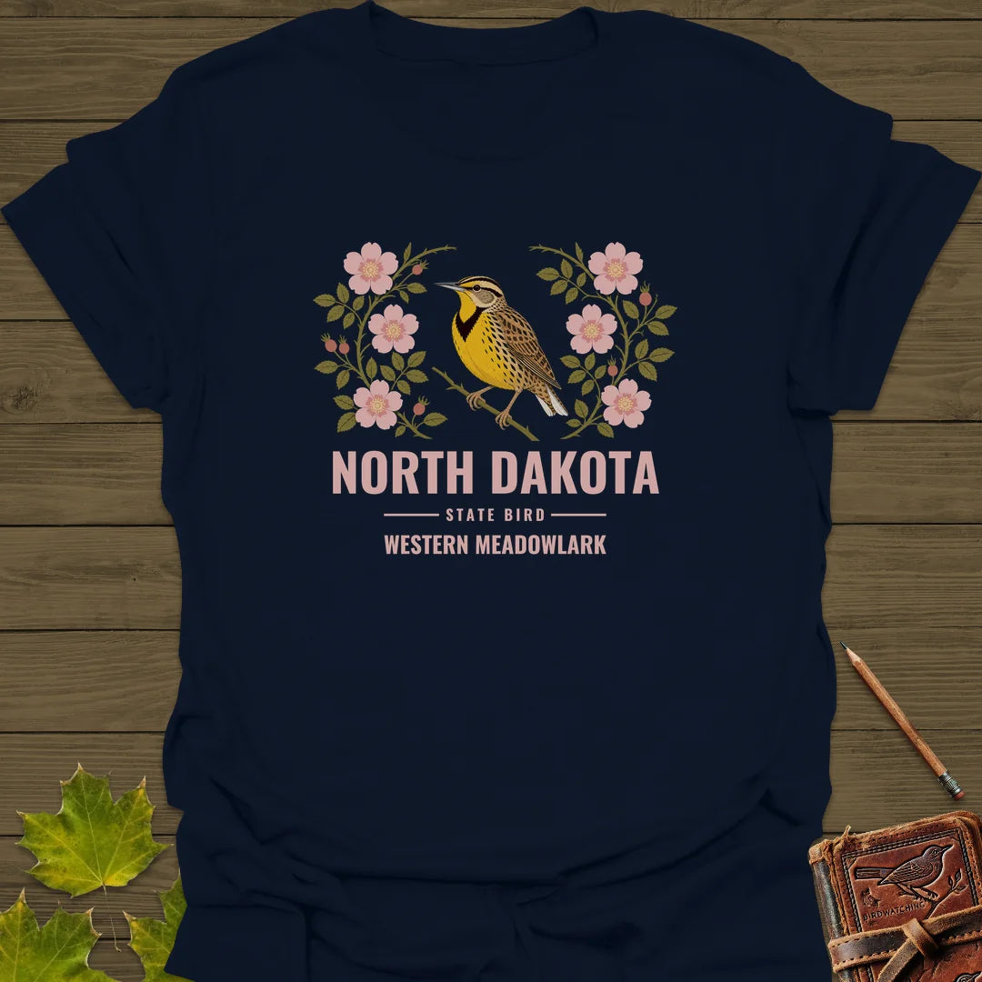 North Dakota State Bird T-Shirt in Navy