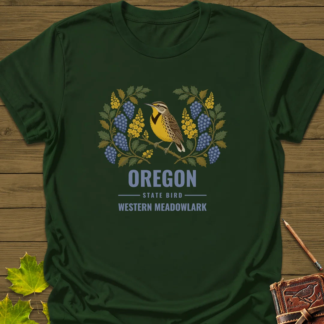 Oregon State Bird T-Shirt in Forest Green