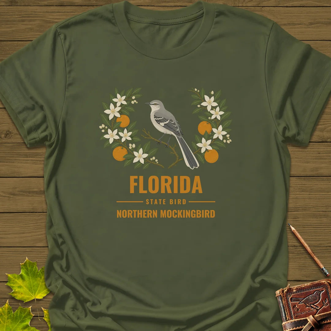 Florida State Bird T-Shirt in Military Green
