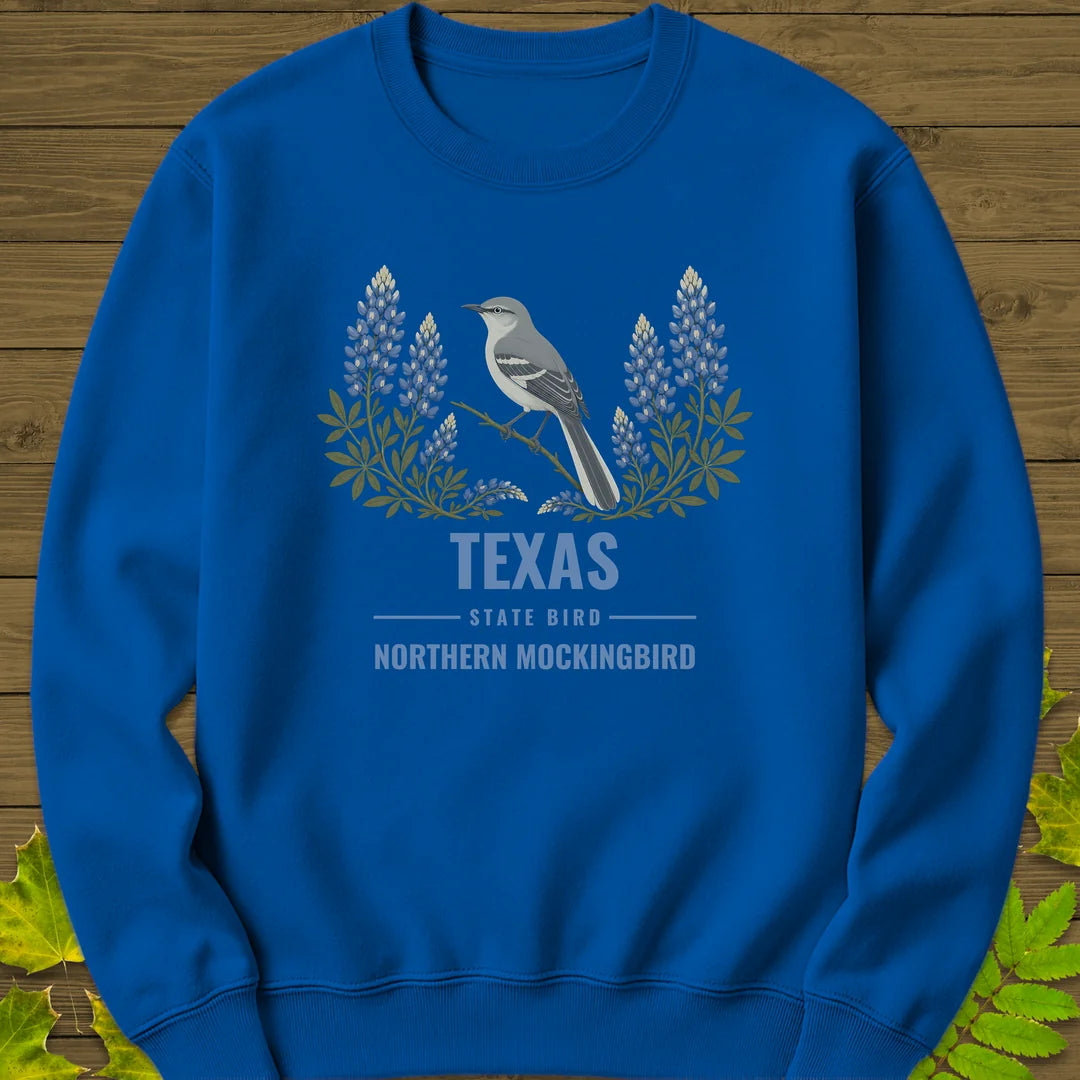 Texas State Bird Sweatshirt in Royal