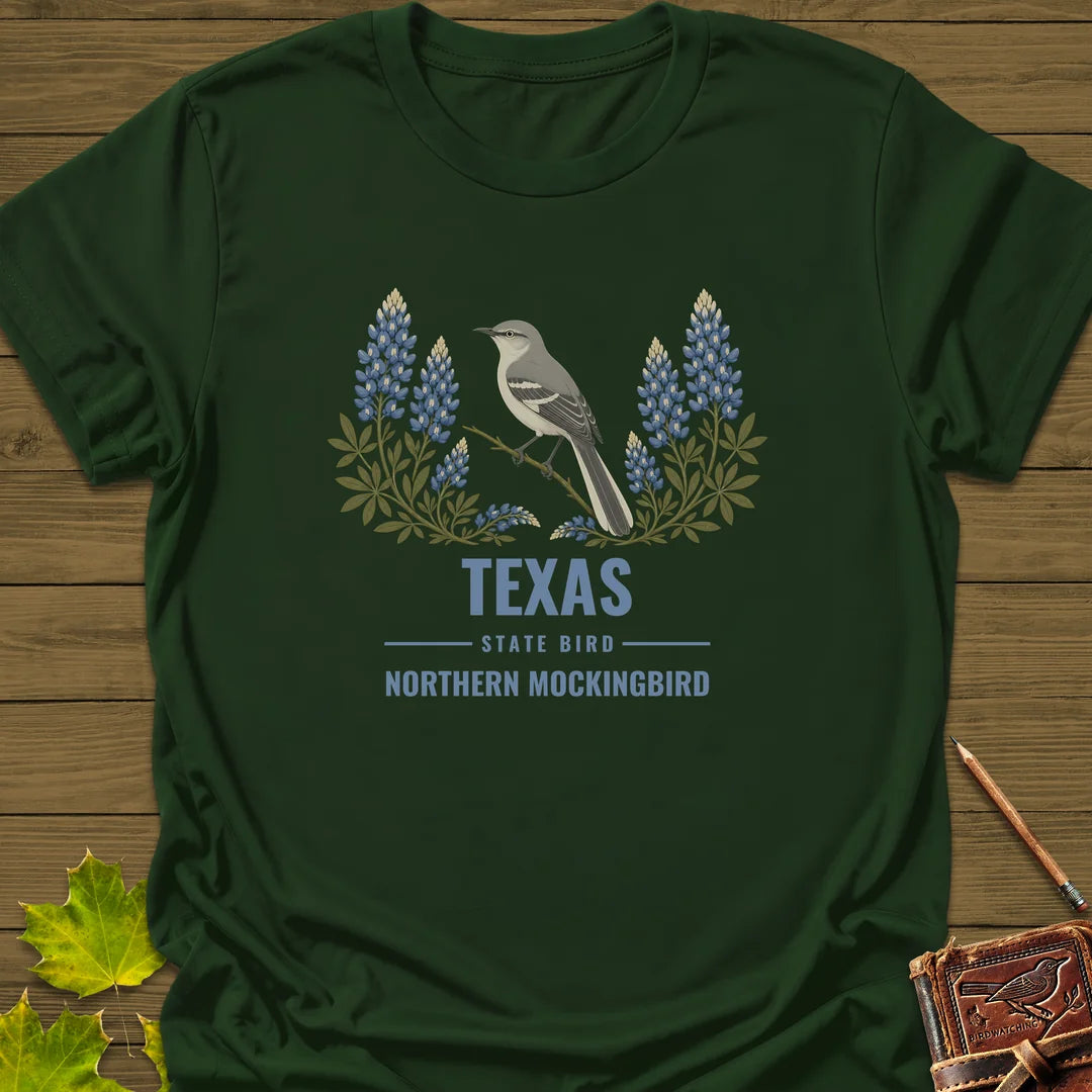 Texas State Bird T-Shirt in Forest Green