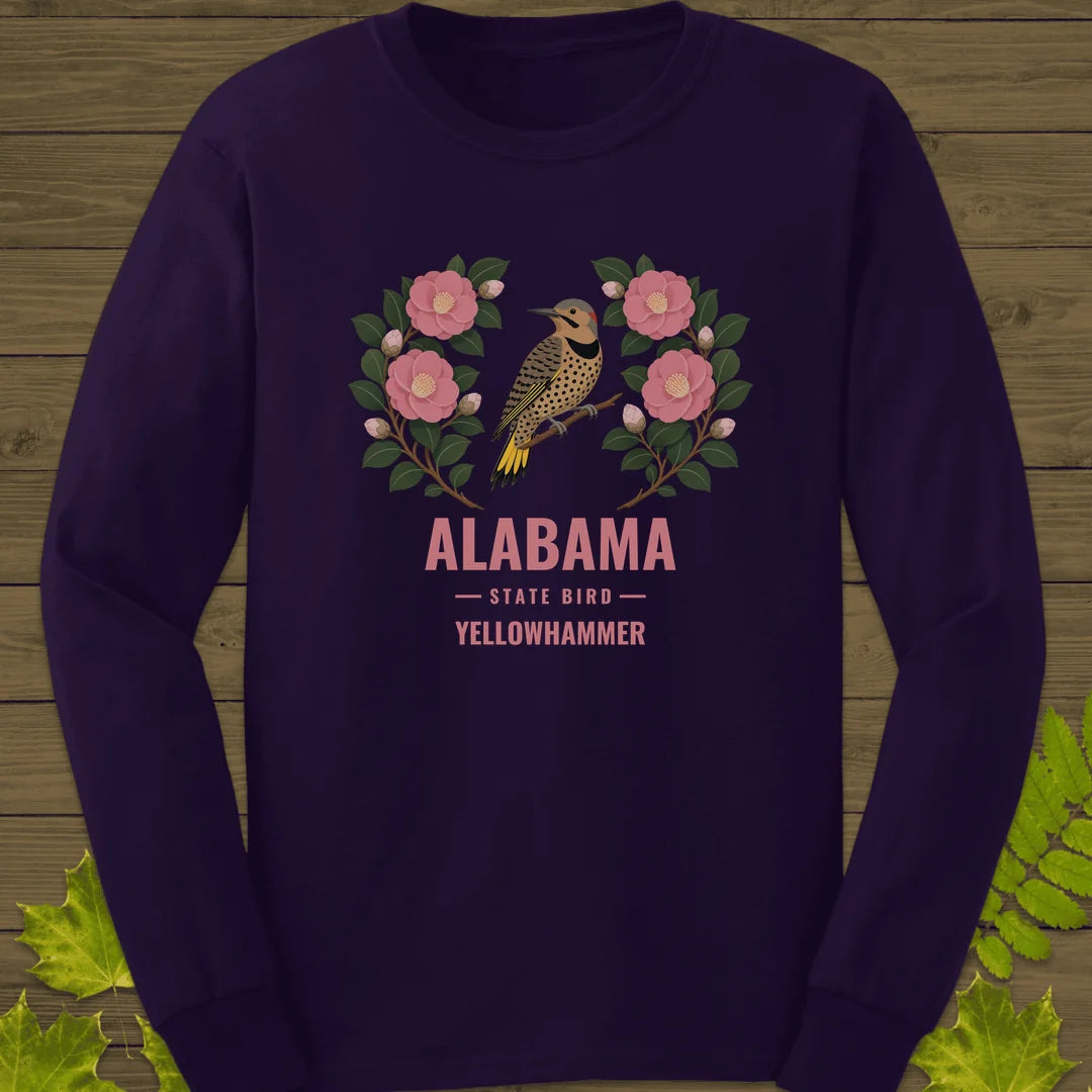 Alabama State Bird Long Sleeve in Purple