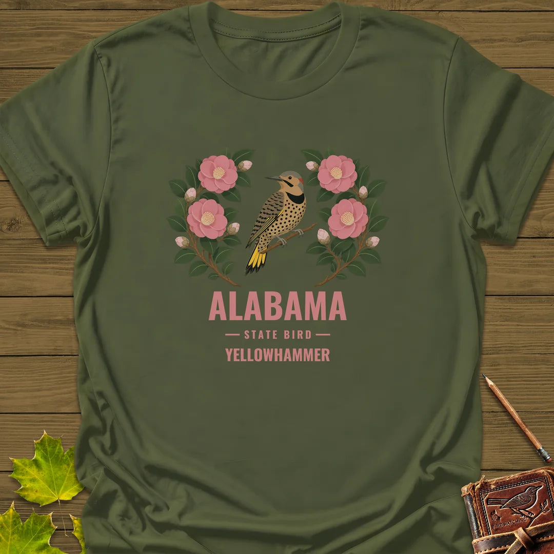Alabama State Bird T-Shirt in Military Green
