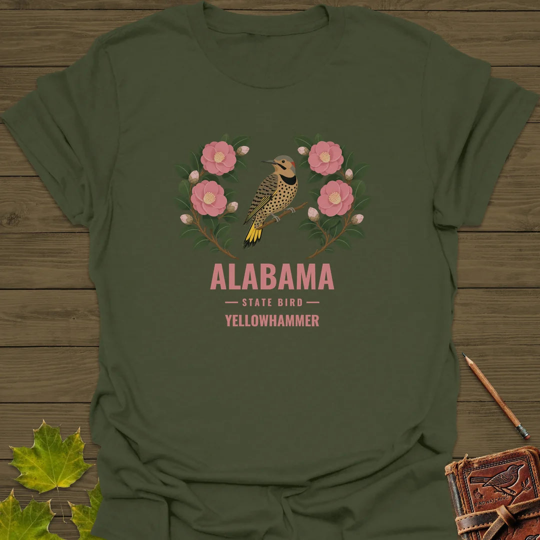 Alabama State Bird T-Shirt in Military Green