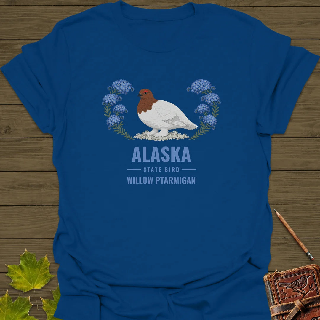 Alaska State Bird T-Shirt in Royal