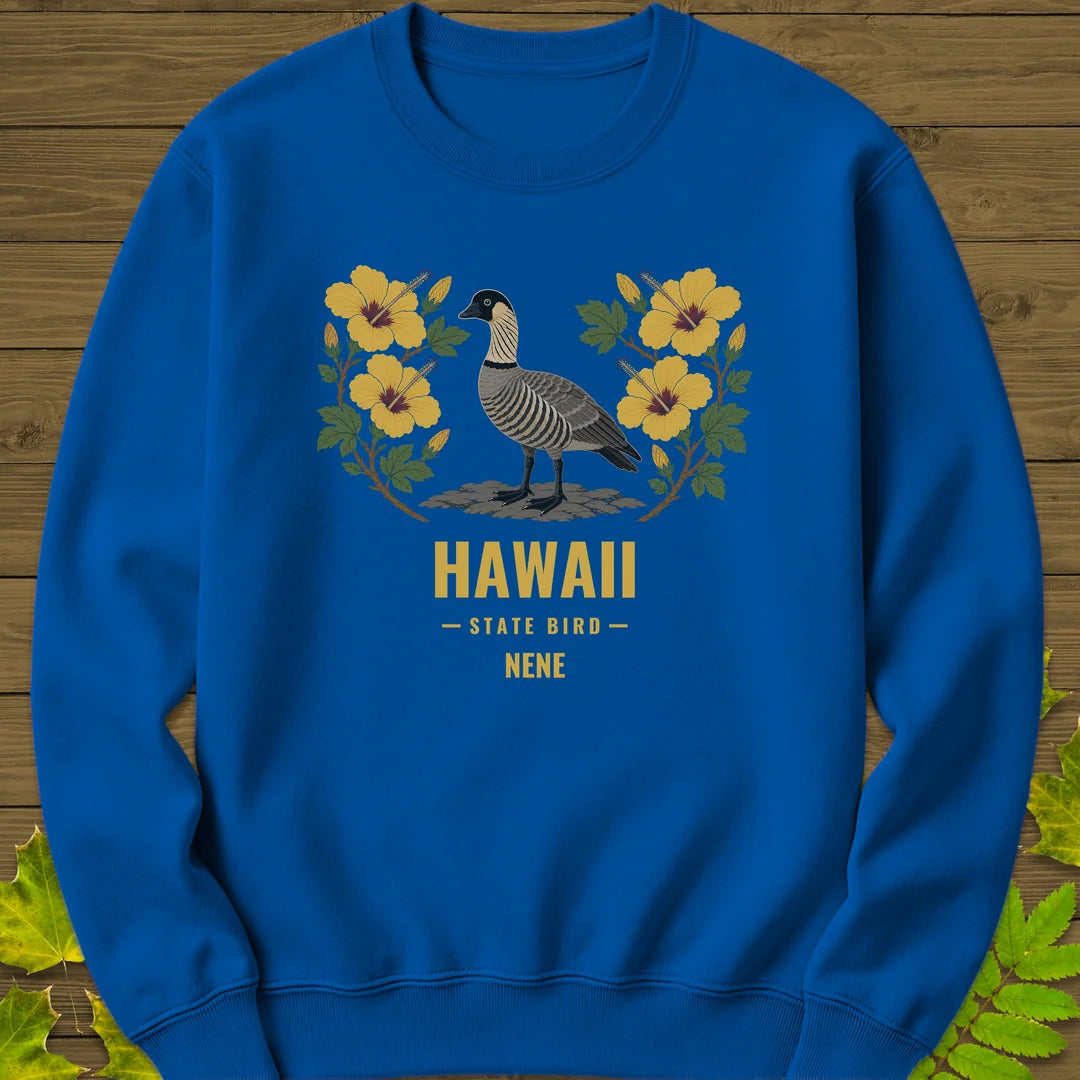 Hawaii State Bird Sweatshirt in Royal
