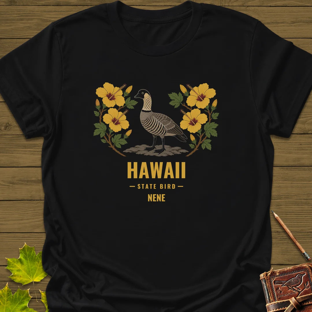 Hawaii State Bird T-Shirt in Black
