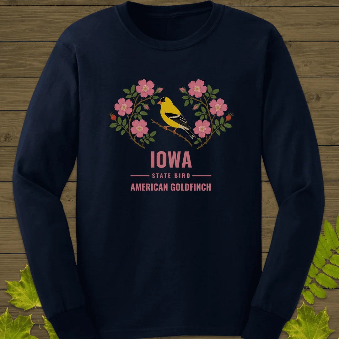 Iowa State Bird Long Sleeve in Navy