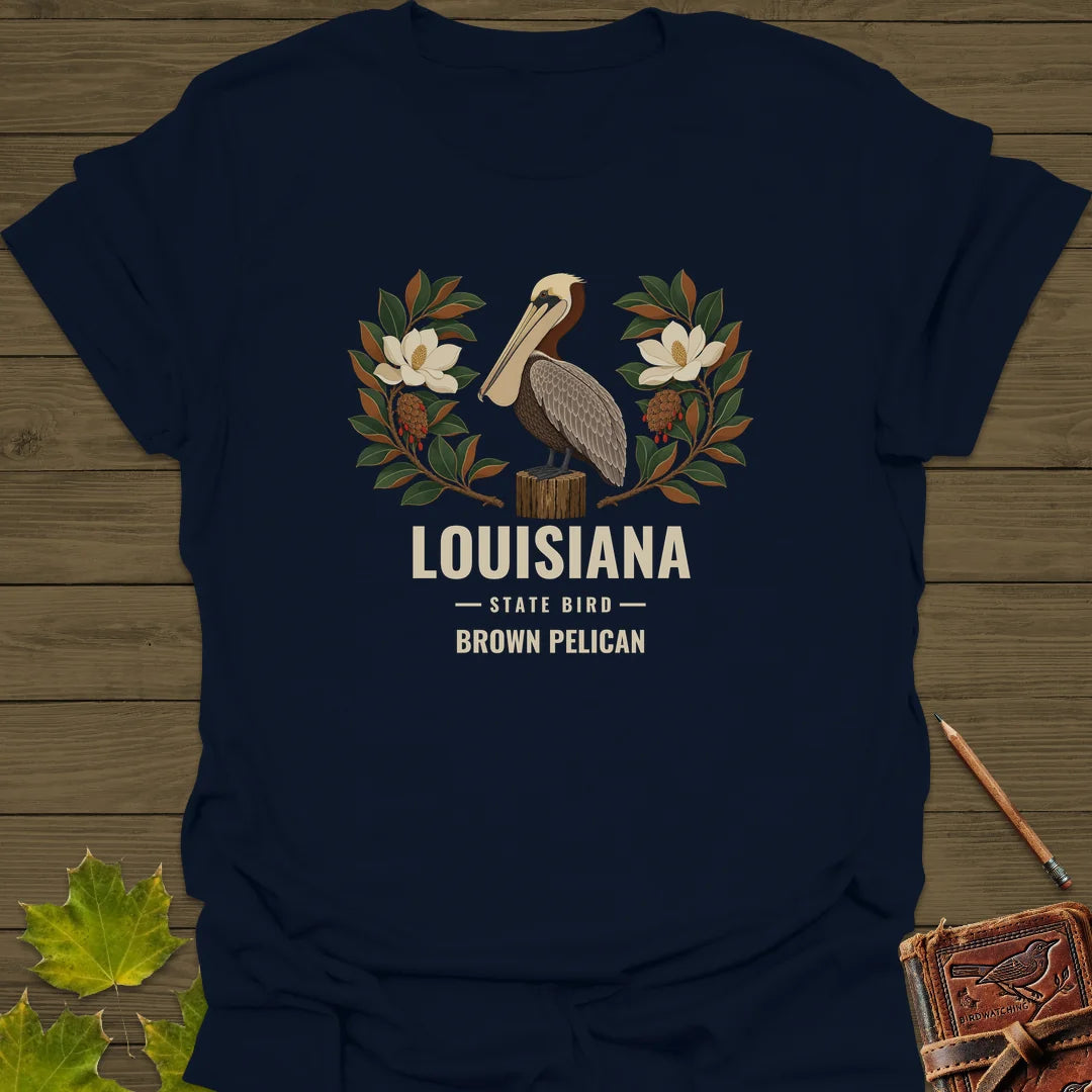 Louisiana State Bird T-Shirt in Navy