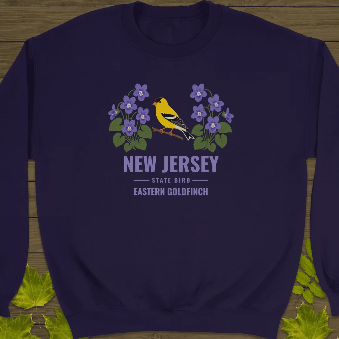 New Jersey State Bird Sweatshirt in Purple