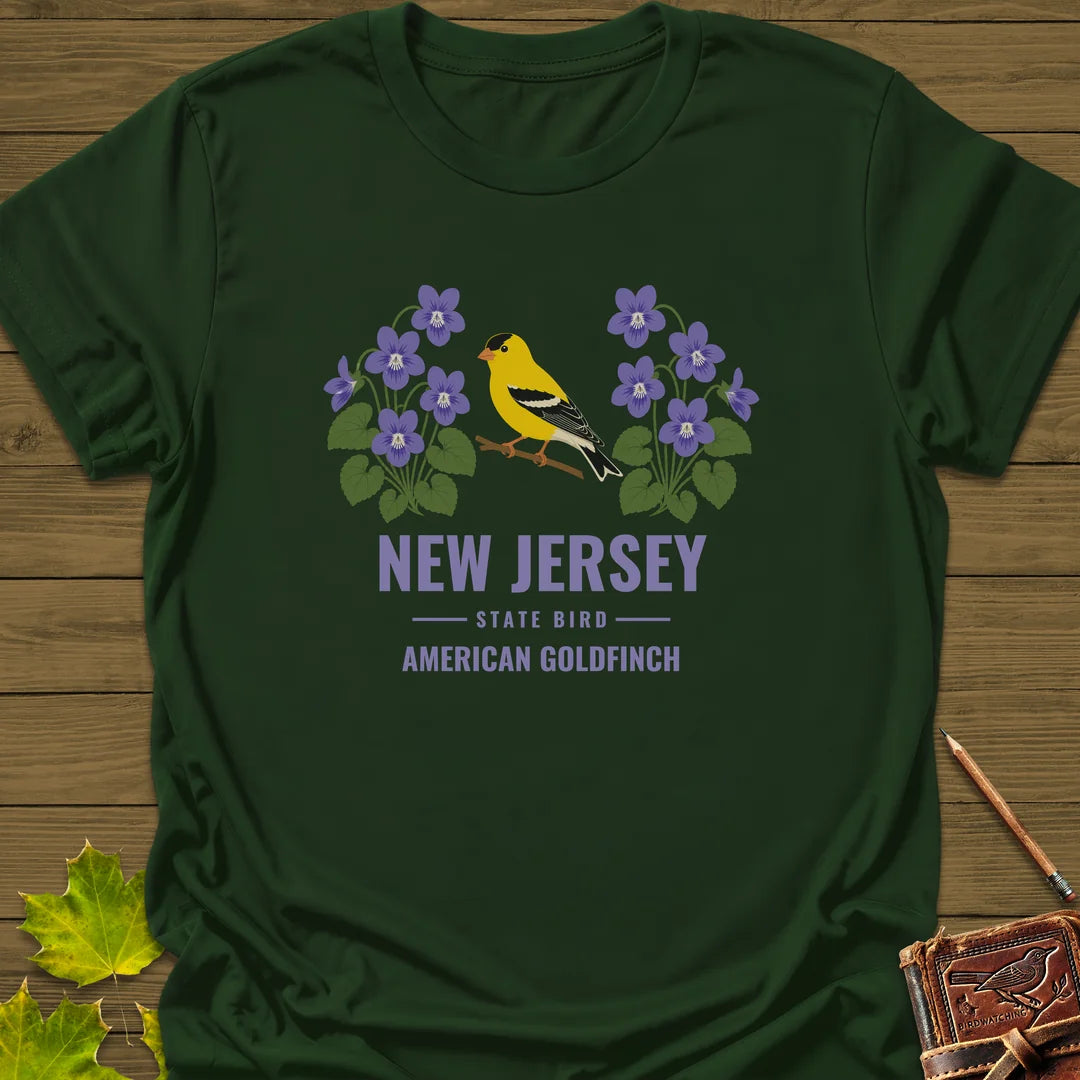 New Jersey State Bird T-Shirt in Forest Green