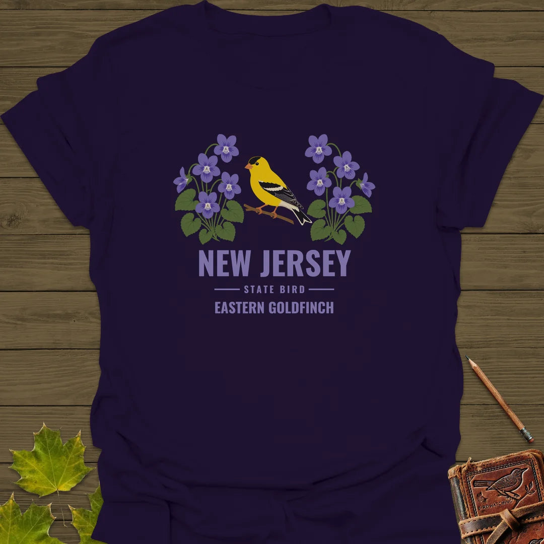 New Jersey State Bird T-Shirt in Purple