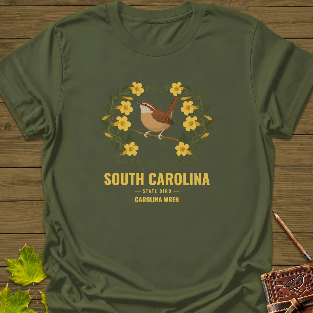 South Carolina State Bird T-Shirt in Military Green
