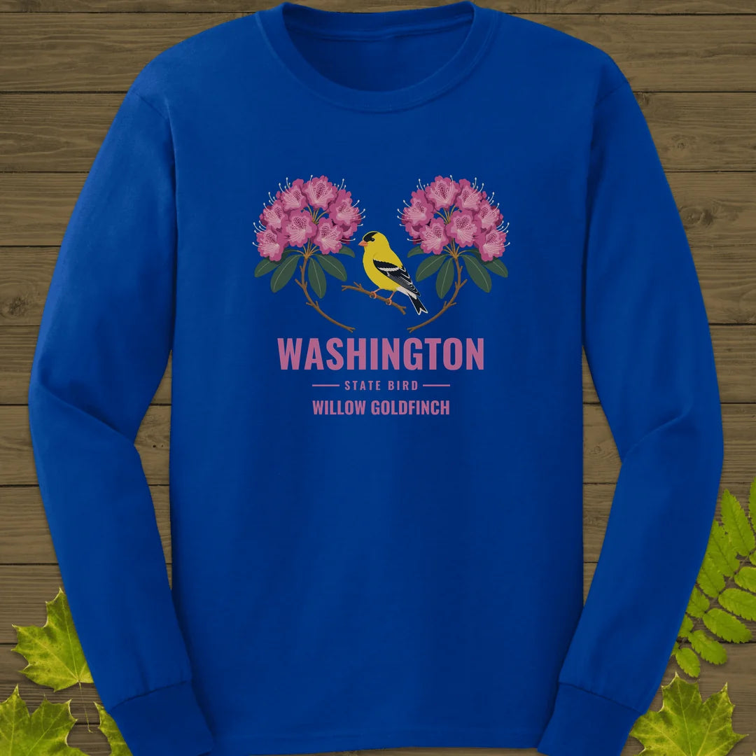 Washington State Bird Long Sleeve in Royal