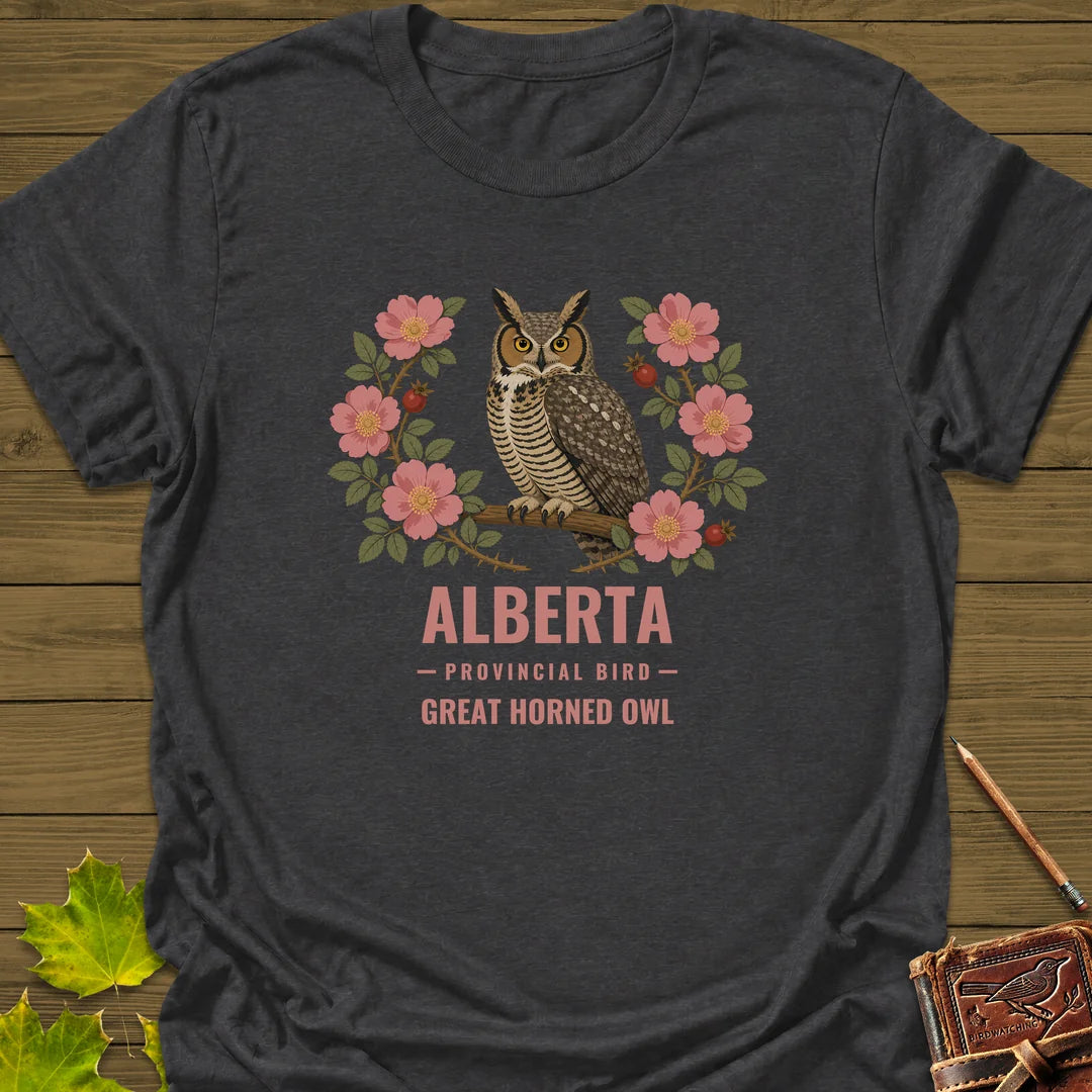Alberta Provincial Bird T-Shirt in Dark Heather