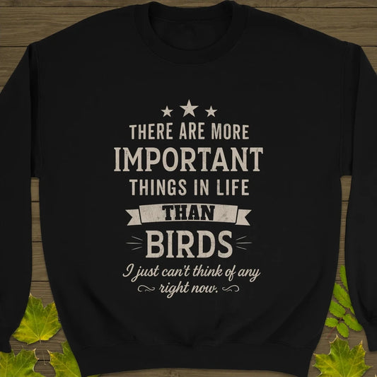 Important Things Crewneck Sweatshirt Black