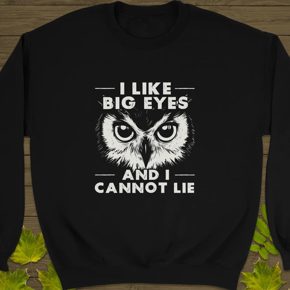 Like Big Eyes Crewneck Sweatshirt Black