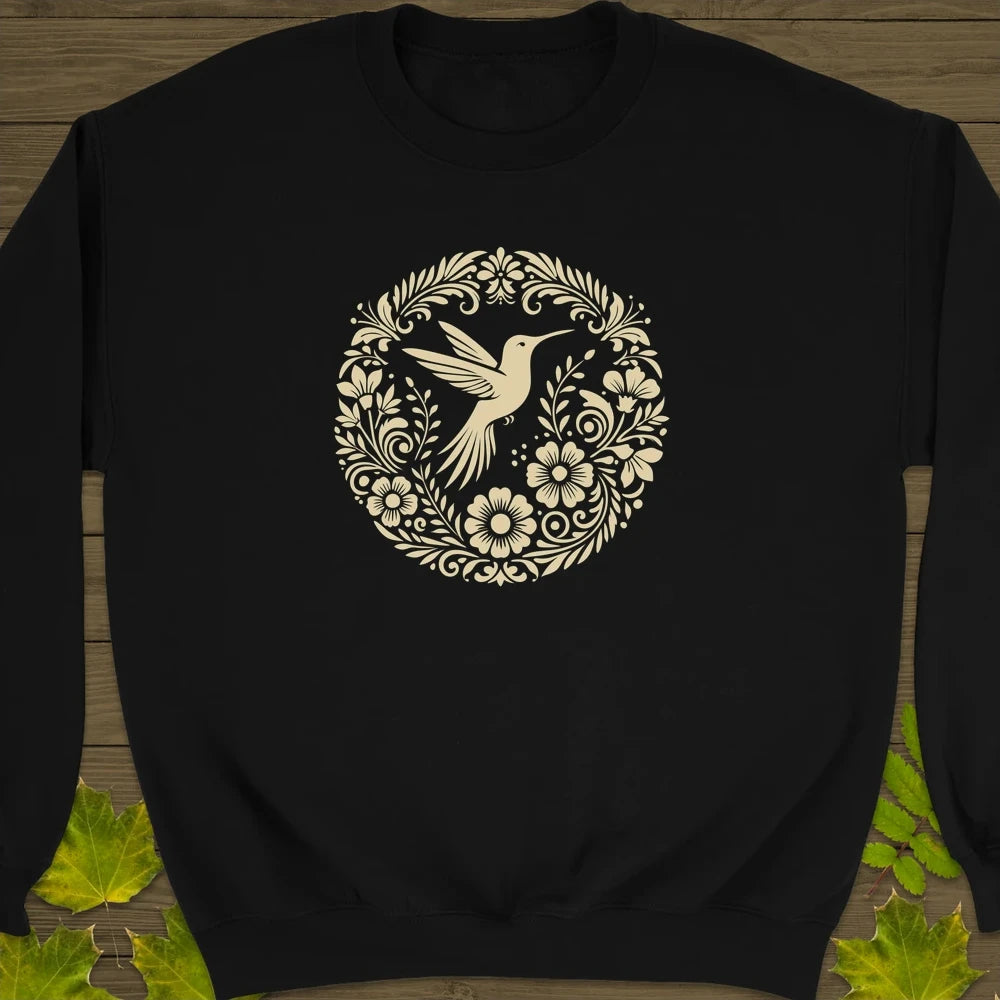 Graceful Flight Crewneck Sweatshirt Black
