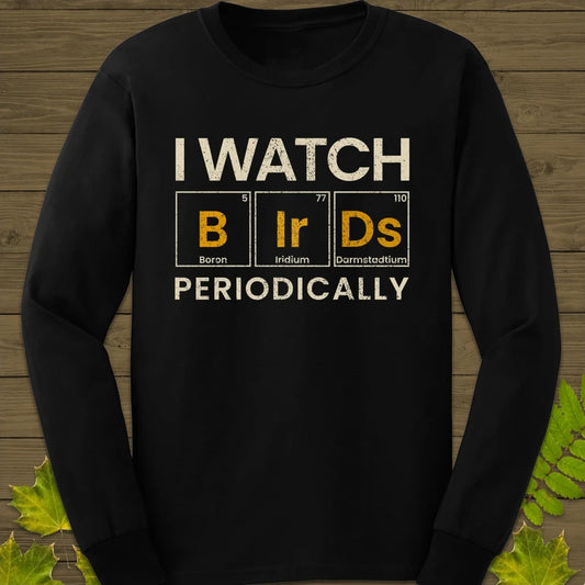 Watch Birds Periodically Long Sleeve Black